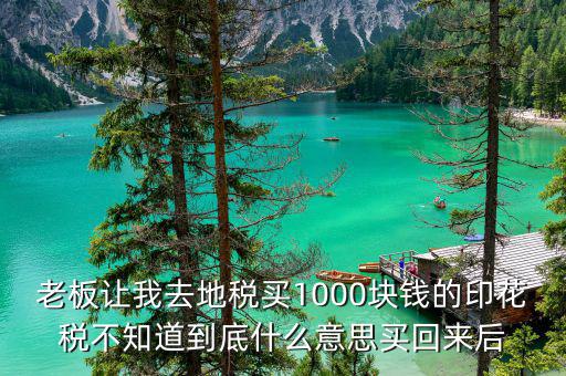 地稅印花稅什么意思，印花稅是什么意思