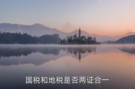國(guó)稅的兩證合一是什么意思，國(guó)稅和地稅是否兩證合一