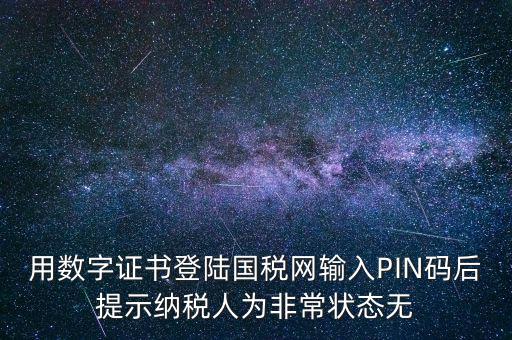 國(guó)稅pin碼是什么，機(jī)構(gòu)代碼的ca證書(shū)的PIN碼是什么我用CA證書(shū)登陸國(guó)稅時(shí)提示詳細(xì)