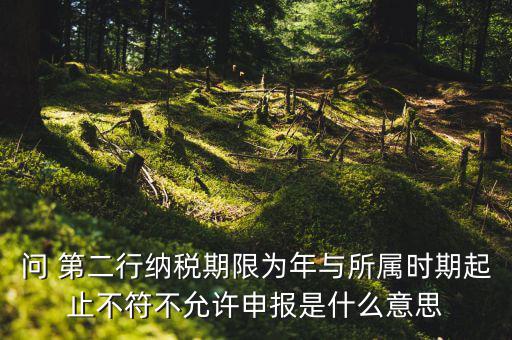 申報(bào)屬期不存在年度申報(bào)記錄什么意思，地稅當(dāng)前屬期不存在待申報(bào)稅種什么意思