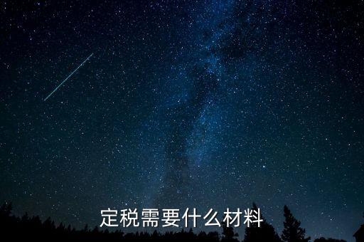 國稅定稅需要什么手續(xù)，定稅的流程