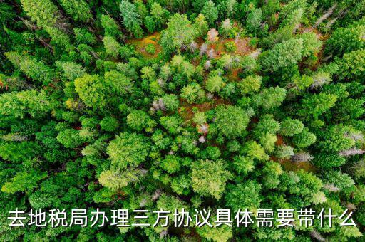 地稅辦理三方協(xié)議需要什么資料，去地稅局辦理三方協(xié)議具體需要帶什么