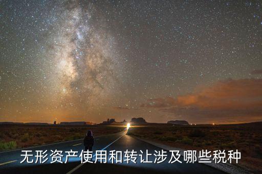 無形資產(chǎn)使用和轉讓涉及哪些稅種