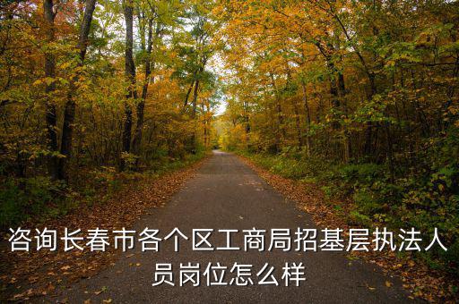咨詢(xún)長(zhǎng)春市各個(gè)區(qū)工商局招基層執(zhí)法人員崗位怎么樣