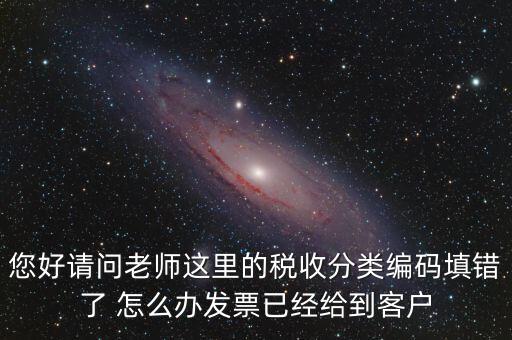 稅收分類編碼錯誤的是什么，汽車導(dǎo)航儀稅收分類編碼是什么