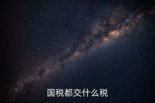 國(guó)稅是什么稅，國(guó)稅包括哪些
