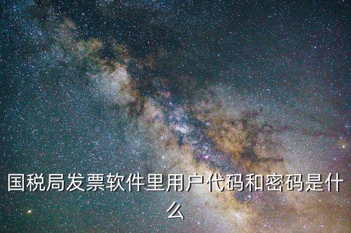 發(fā)票認證平臺登錄密碼是什么情況，國稅局發(fā)票軟件里用戶代碼和密碼是什么