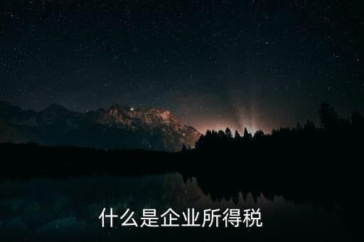 企業(yè)所得稅是什么，所得稅是什么