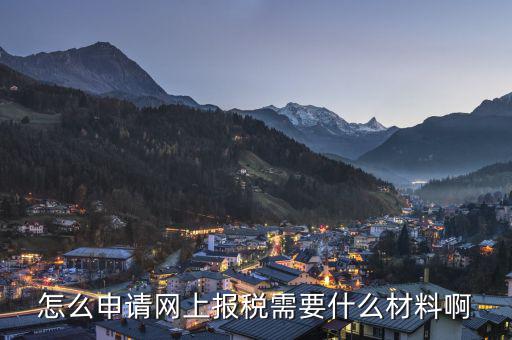 網(wǎng)上報(bào)稅需要辦理什么，申請(qǐng)網(wǎng)上報(bào)稅需要什么手續(xù)啊