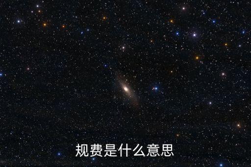 地稅規(guī)費科是什么意思，規(guī)費是什么意思