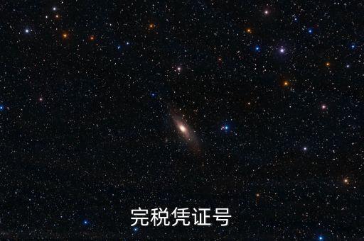 完稅憑證稅票號碼是什么，完稅憑證號