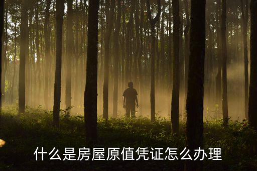 房屋原值是什么，什么是房屋原值憑證怎么辦理