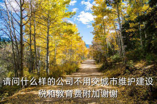 什么情況不交城建稅，什么時(shí)候不需要交納營業(yè)稅城建稅及附加