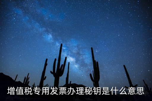 稅務(wù)密鑰是什么意思，增值稅專用發(fā)票辦理秘鑰是什么意思