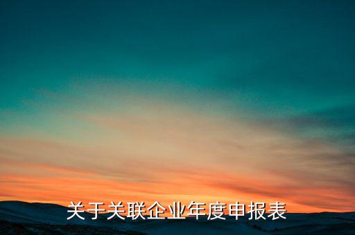 什么是關聯(lián)申報表，小規(guī)模納稅人2013年年報年度關聯(lián)企業(yè)申報表怎么填