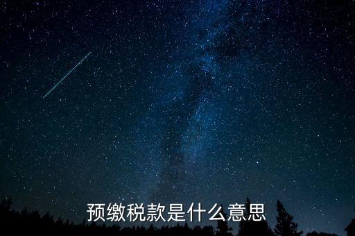 本期預繳稅額是什么意思，預繳稅款是什么意思