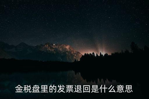 發(fā)票防回退是什么意思，發(fā)票退回是什么意思