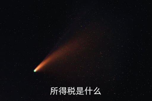 所得稅支出是什么，所得稅是什么