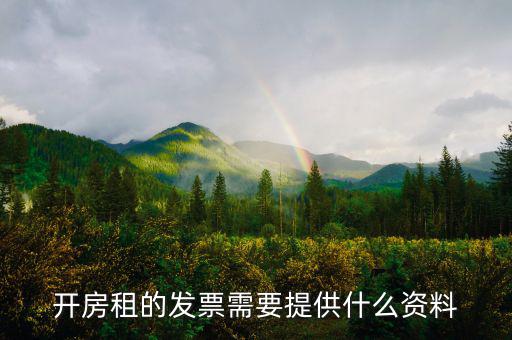 租房發(fā)票需要什么，開(kāi)房租的發(fā)票需要提供什么資料