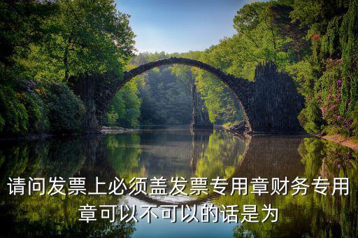 為什么要用發(fā)票專(zhuān)用章，請(qǐng)問(wèn)發(fā)票上必須蓋發(fā)票專(zhuān)用章財(cái)務(wù)專(zhuān)用章可以不可以的話是為