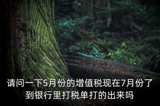 提交了增值稅要什么時(shí)候拿稅單，交稅后什么時(shí)候才能拿到稅單