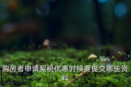 辦理契稅優(yōu)惠需要什么資料，如何辦理首套房契稅減免需要什么材料