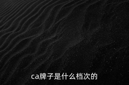 ca棒是什么牌子，ca是什么牌子全稱(chēng)是什么