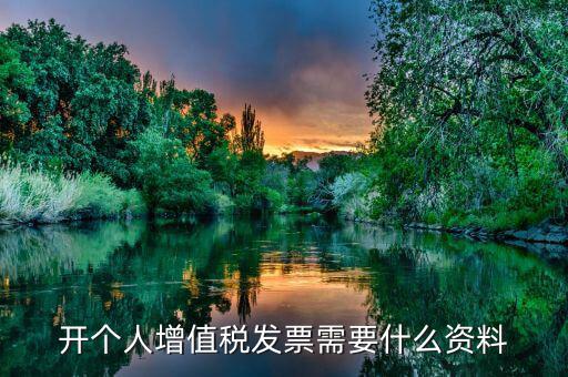 個(gè)人發(fā)票要帶什么資料，個(gè)人購物開增值稅普通發(fā)票需要什么資料