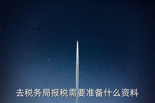 去稅務(wù)局報稅需要準(zhǔn)備什么資料
