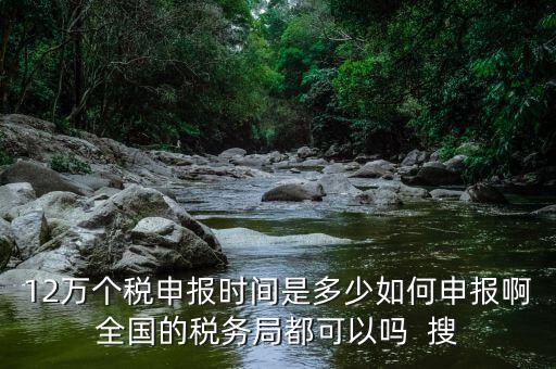 12萬申報12萬指什么時候，個稅12萬申報時間