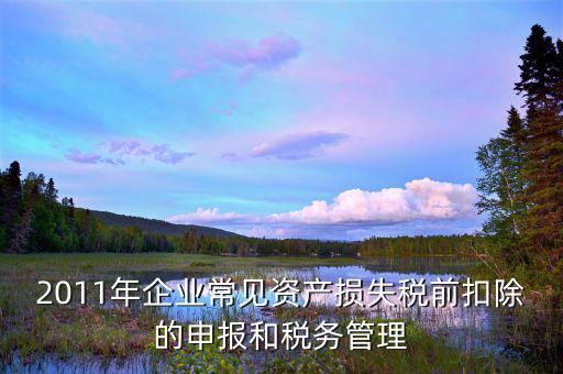 什么是資產(chǎn)損失屬于清單申報(bào)，資產(chǎn)損失稅前扣除什么是清單申報(bào)專(zhuān)項(xiàng)申報(bào)