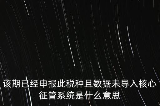 國(guó)稅已申報(bào)未導(dǎo)入什么意思，小姑規(guī)模納稅人申報(bào)后出現(xiàn)已申報(bào)等待導(dǎo)入是什么意思