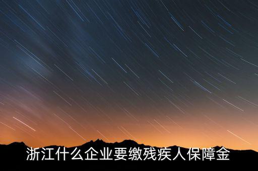 殘疾人保障金是什么行業(yè)要交，殘疾人就業(yè)保障金是每個企業(yè)都繳么