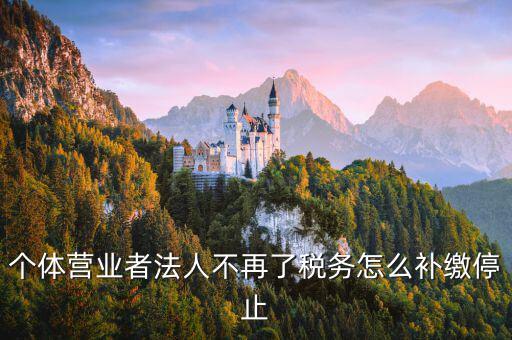 個體戶如何補(bǔ)交固定稅，個體戶地稅怎么補(bǔ)交未進(jìn)行地稅申報現(xiàn)補(bǔ)交稅款還要被罰款三倍嗎