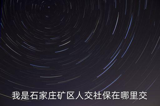 礦區(qū)使用費(fèi)如何繳納，我是石家莊礦區(qū)人交社保在哪里交