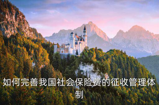 如何促進社保費征管，如何完善我國社會保險費的征收管理體制