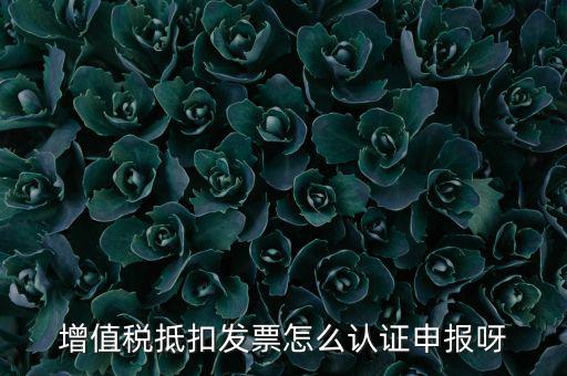 如何認(rèn)證抵扣發(fā)票，增值稅抵扣發(fā)票怎么認(rèn)證申報(bào)呀