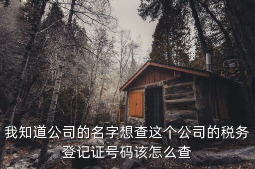 如何查詢稅務(wù)登記證號碼，稅務(wù)登記號查詢