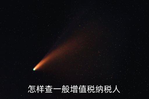 如何查詢一般納稅人，如何查詢是否是一般納稅人公司
