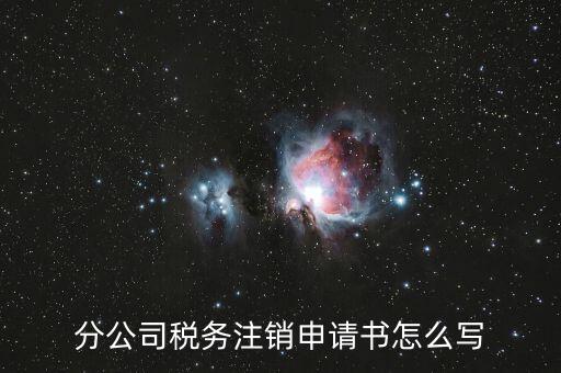 如何寫稅務注銷申請，稅務注銷申請書怎么寫