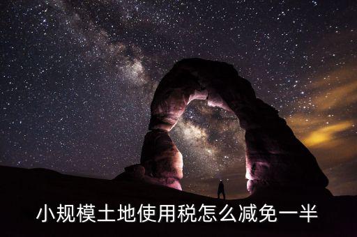 城鎮(zhèn)土地使用稅如何減免，小規(guī)模土地使用稅怎么減免一半