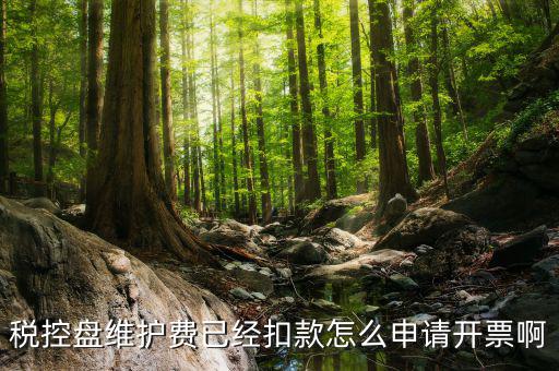 如何通過微信交納稅控盤繼費(fèi)，稅控盤維護(hù)費(fèi)已經(jīng)扣款怎么申請(qǐng)開票啊