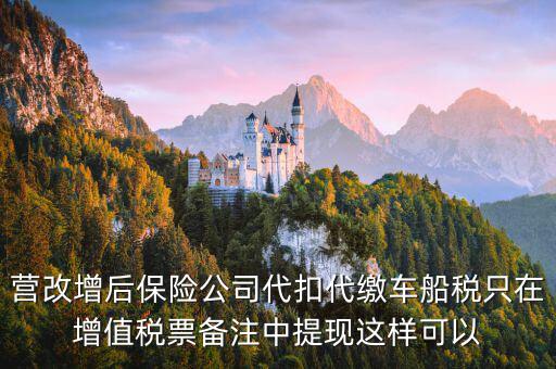 營改增車船稅如何入賬，營改增后車船稅發(fā)票如何入賬