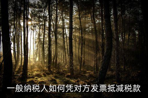 成本票如何抵減增值稅，一般納稅人如何憑對方發(fā)票抵減稅款