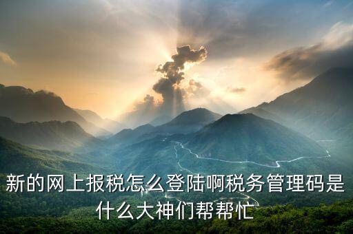 首次申報如何登陸國稅申報系統(tǒng)，首次網(wǎng)上申報國稅的流程