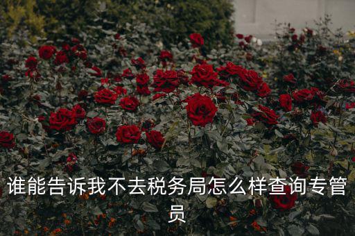如何查納稅人的稅管員，誰能告訴我不去稅務(wù)局怎么樣查詢專管員