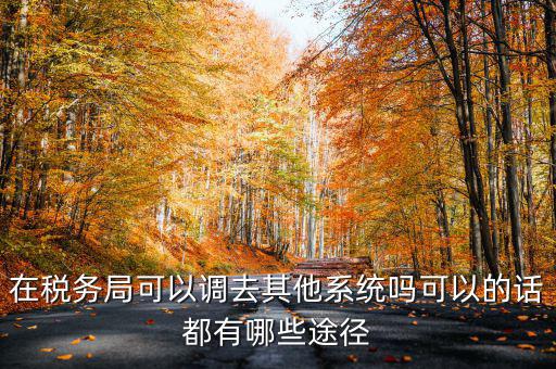 國稅系統(tǒng)如何調(diào)出，其他公務(wù)員怎么調(diào)稅務(wù)系統(tǒng)