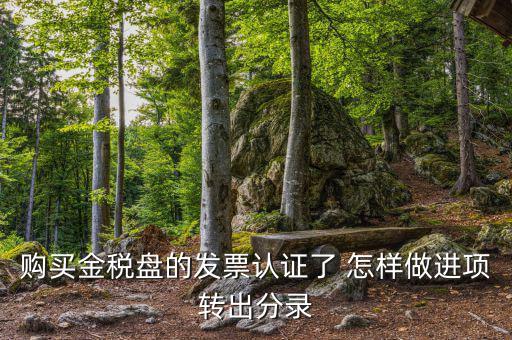 購(gòu)買(mǎi)金稅盤(pán)的發(fā)票認(rèn)證了 怎樣做進(jìn)項(xiàng)轉(zhuǎn)出分錄