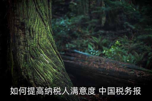 如何落實(shí)便民春風(fēng)行動(dòng)，如何提高納稅人滿意度 中國(guó)稅務(wù)報(bào)