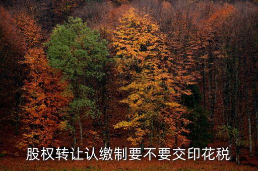 認繳制股權(quán)轉(zhuǎn)讓如何繳納印花稅，股權(quán)轉(zhuǎn)讓怎么繳納印花稅